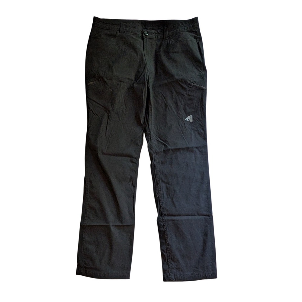 Eddie Bauer First Ascent Black Hiking Pants Women's 12 Straight Leg Technical 24
